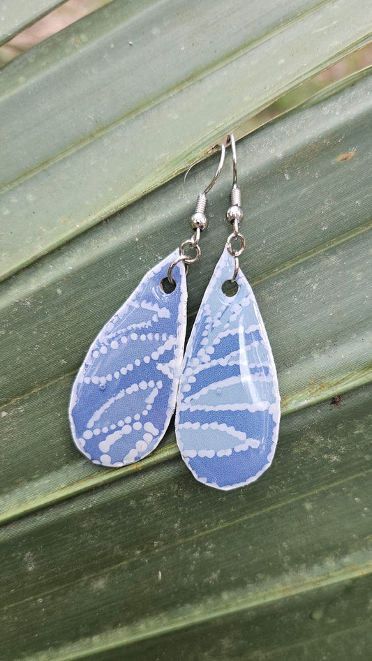 Nature Blues Hook Earrings