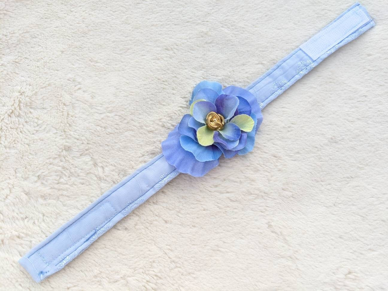 Adjustable Purple Collar Accessory for Cat