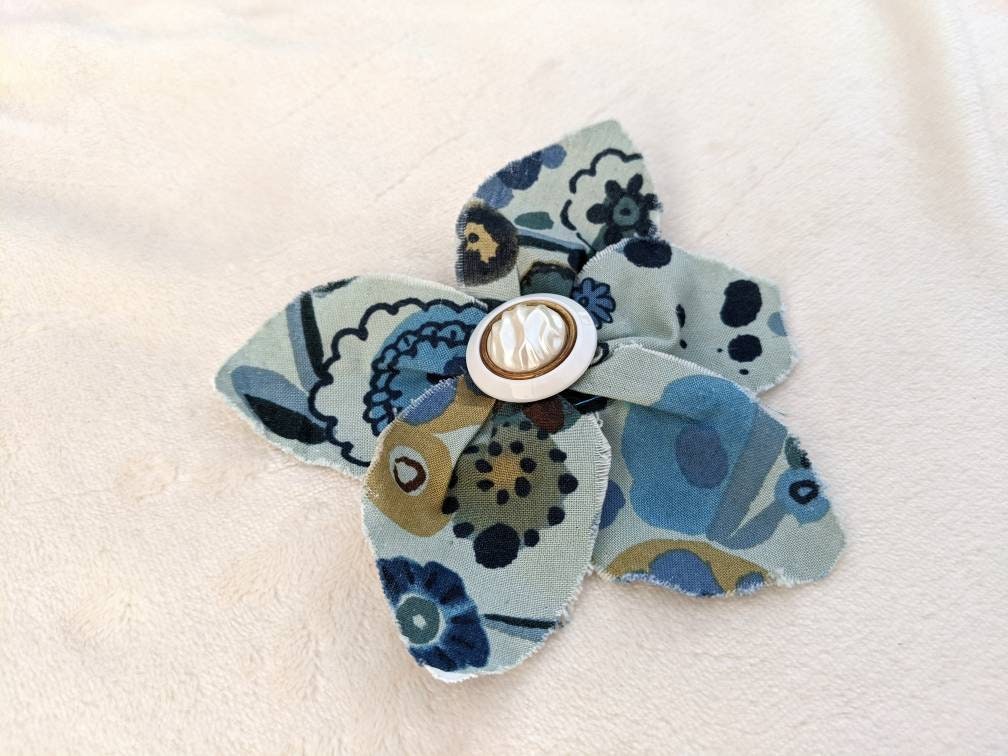 Blue Flower for Dog Collar Accessory