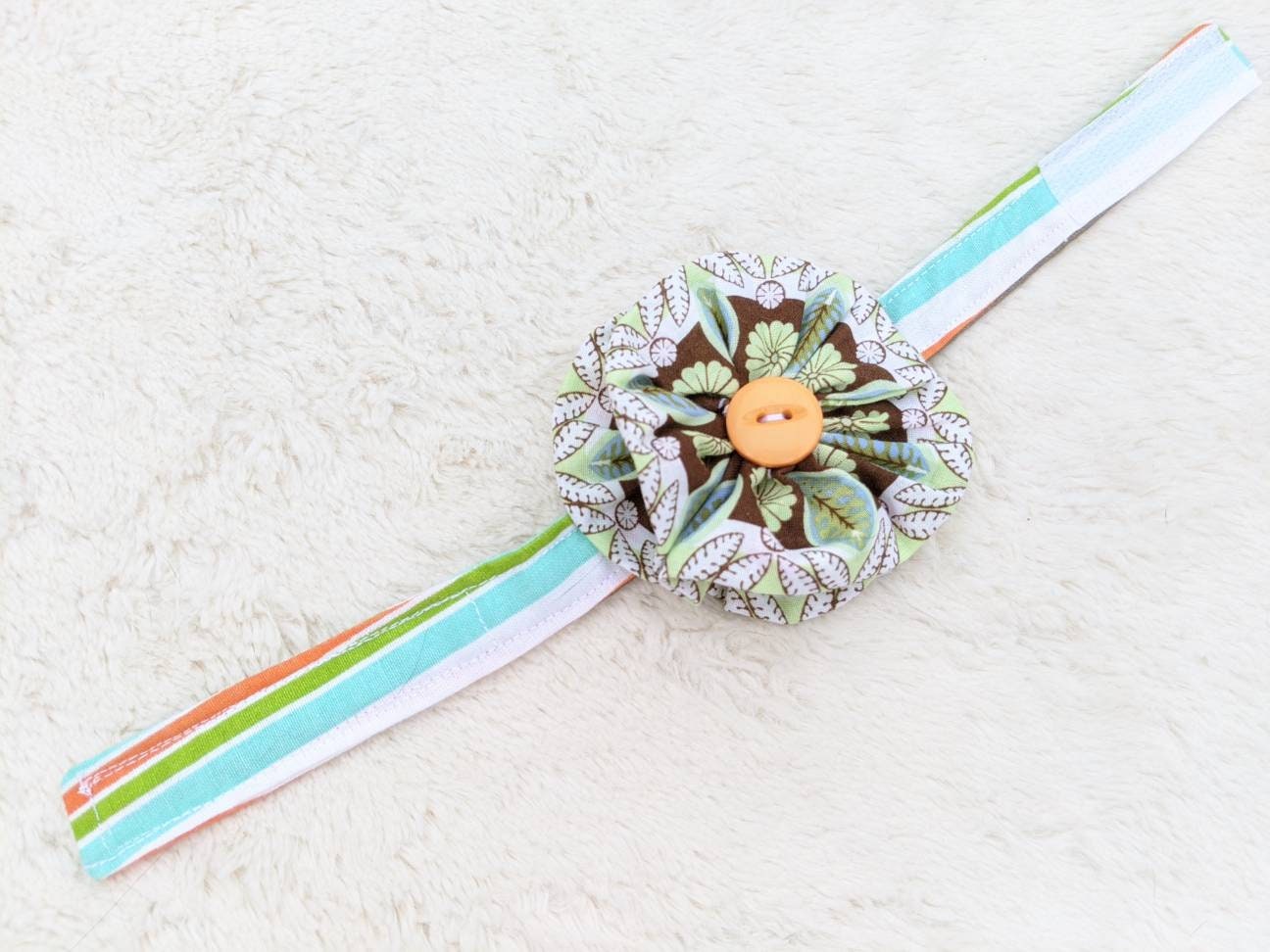 Adjustable Blue Green Collar Accessory for Cat