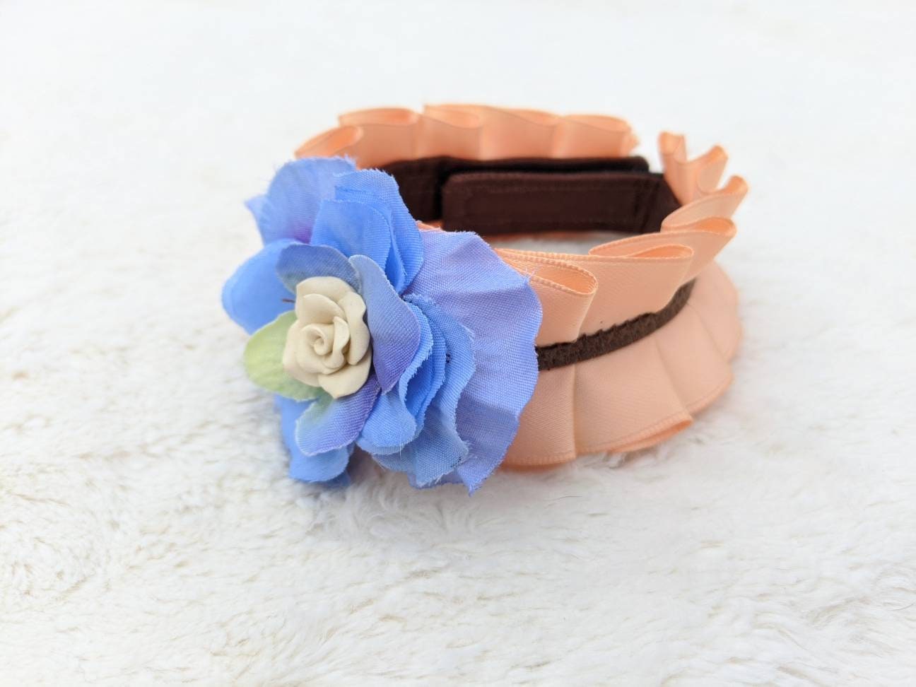 Adjustable Orange Collar Accessory for Cat