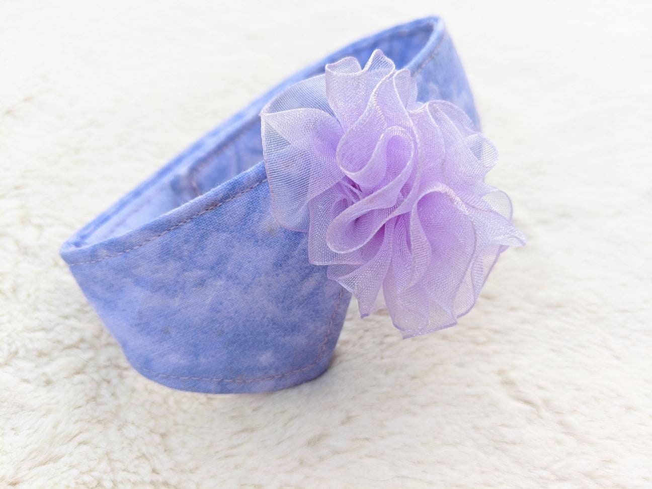 Adjustable Purple Collar Accessory for Cat