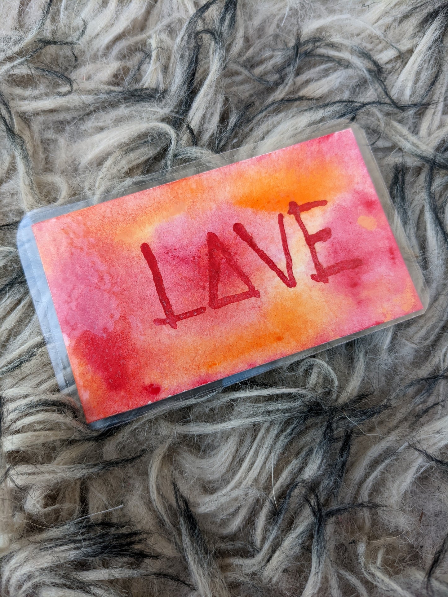 Hope and Love Small Watercolor Bookmark