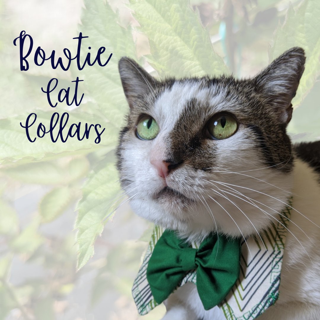 Adjustable Cat Bowtie Collars