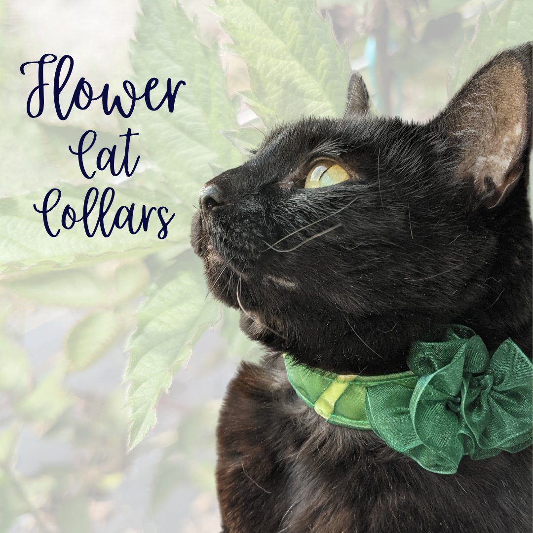 Adjustable Cat Floral Collars