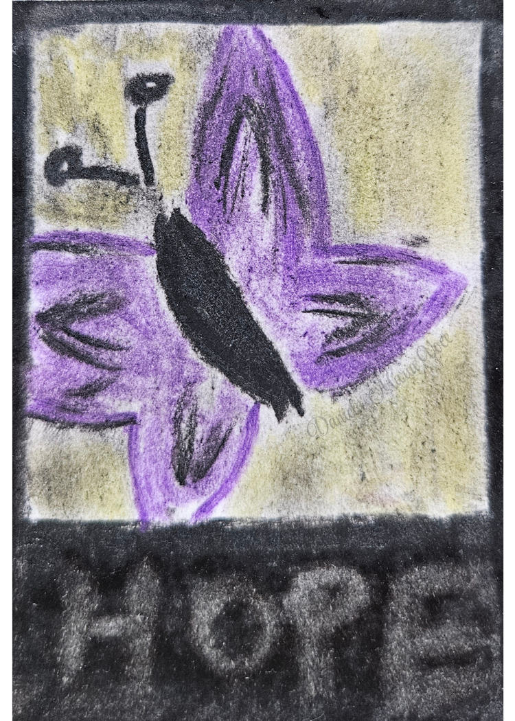 Hope, Love, and Faith ACEO Original Pastels Artwork