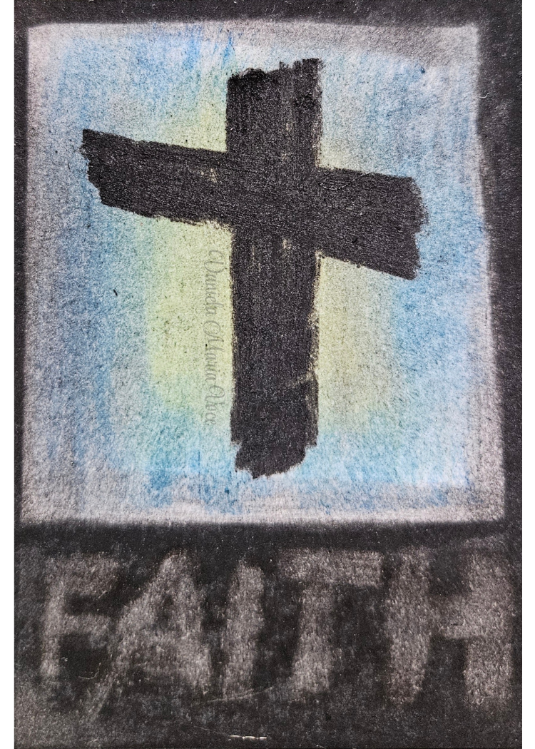 Hope, Love, and Faith ACEO Original Pastels Artwork