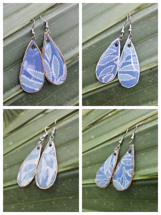 Tear Drop with Twine Hook Earrings