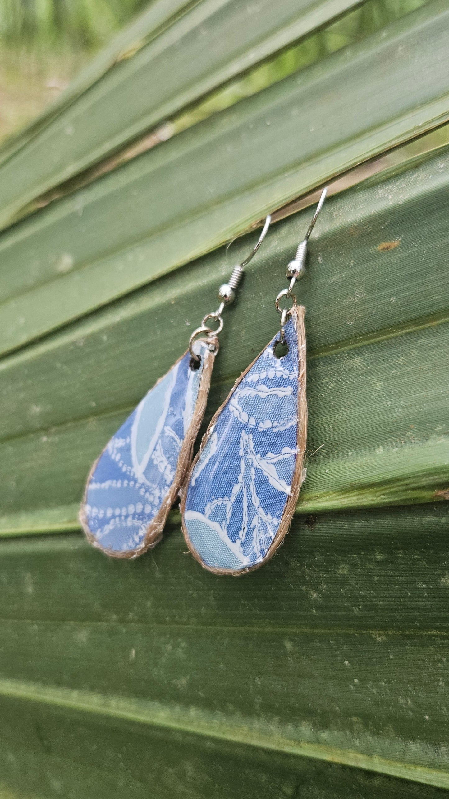 Tear Drop with Twine Hook Earrings