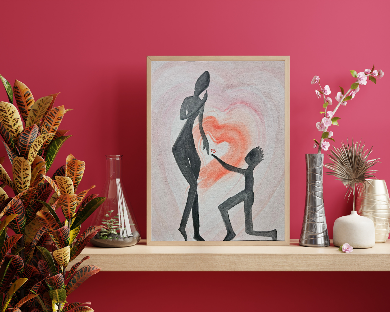 Soothing Watercolor Silhouette Painting
