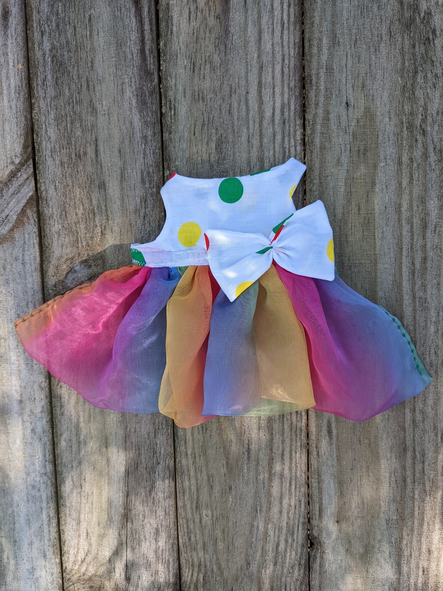 Colorful Birthday Cat Dress for Cat