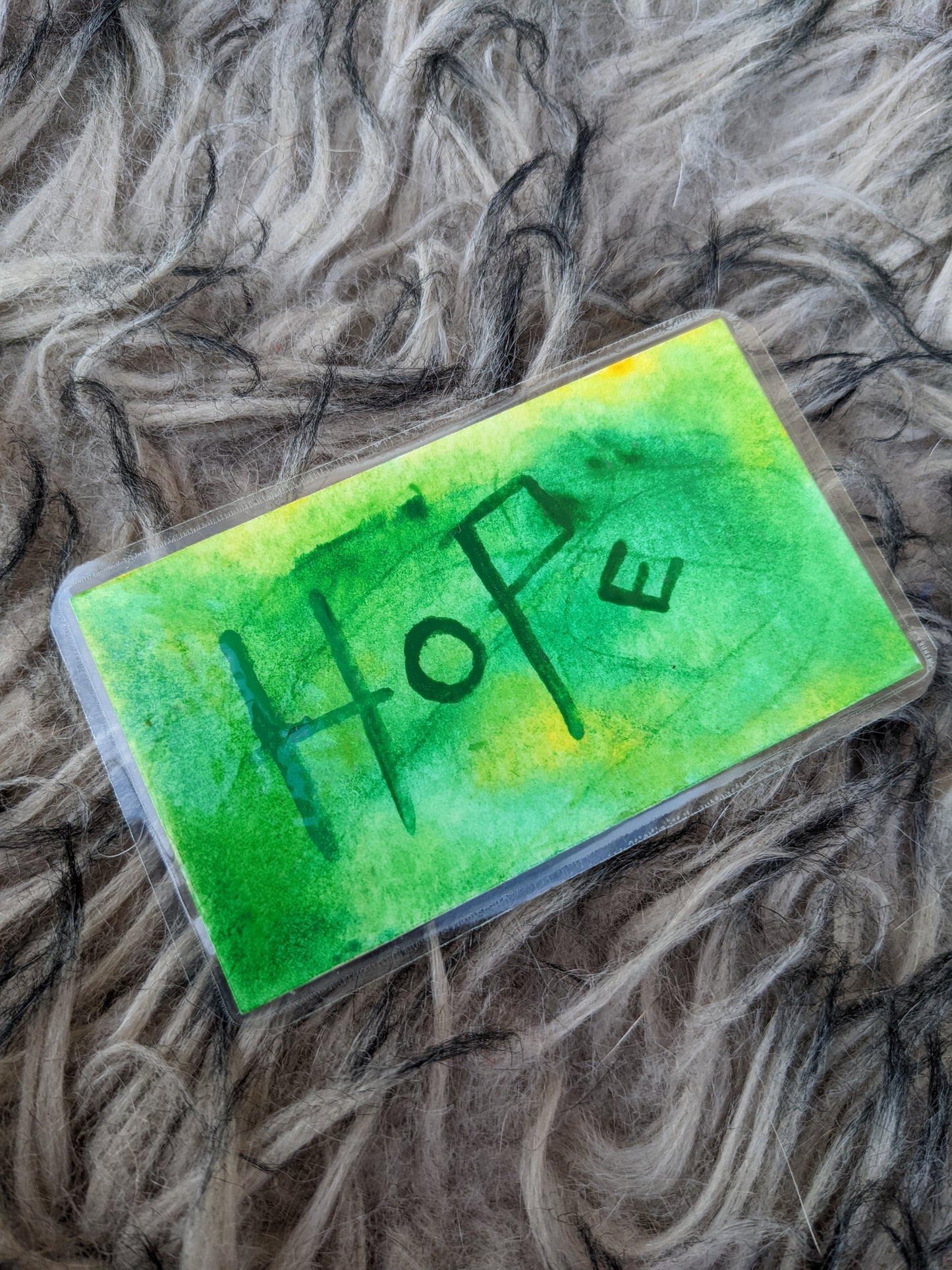 Hope and Love Small Watercolor Bookmark