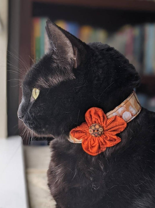 Unique Flower Adjustable Cat Collar