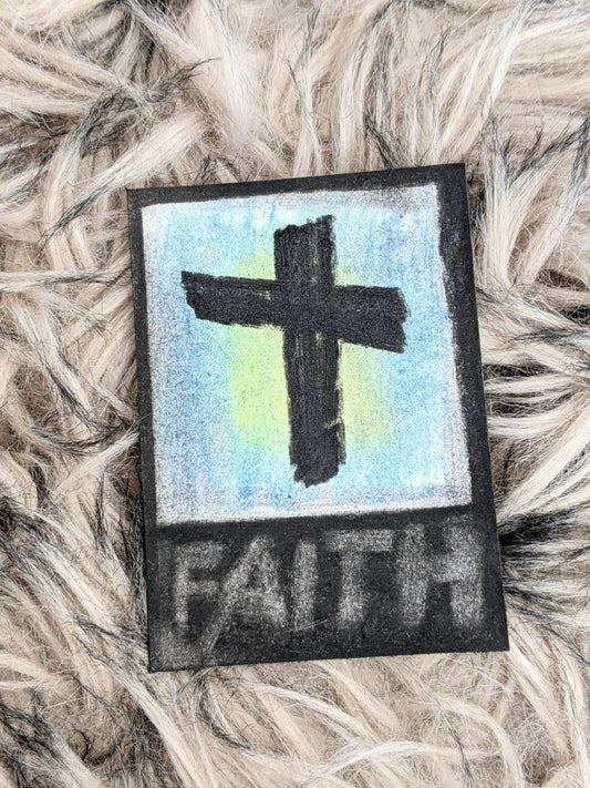 Hope, Love, and Faith ACEO Original Pastels Artwork