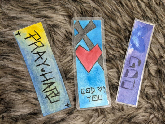 Religious Christian Watercolor Bookmark