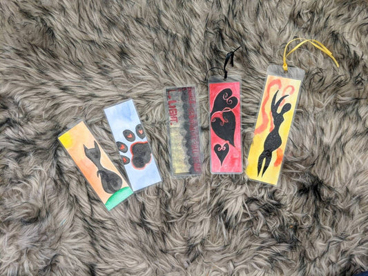 Handmade Watercolor Laminated Bookmark