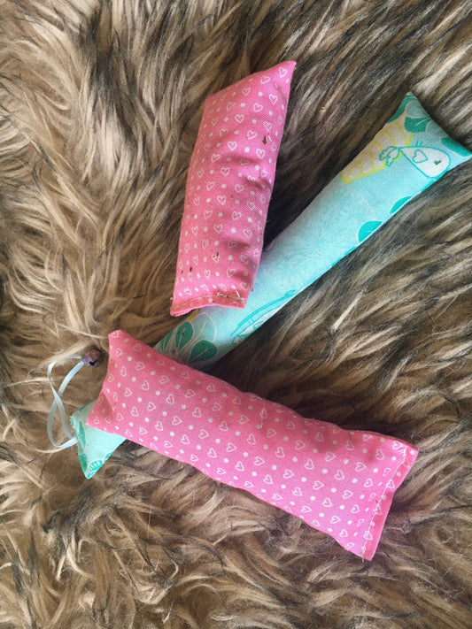 Pink and Mint Catnip Cat Toy Set