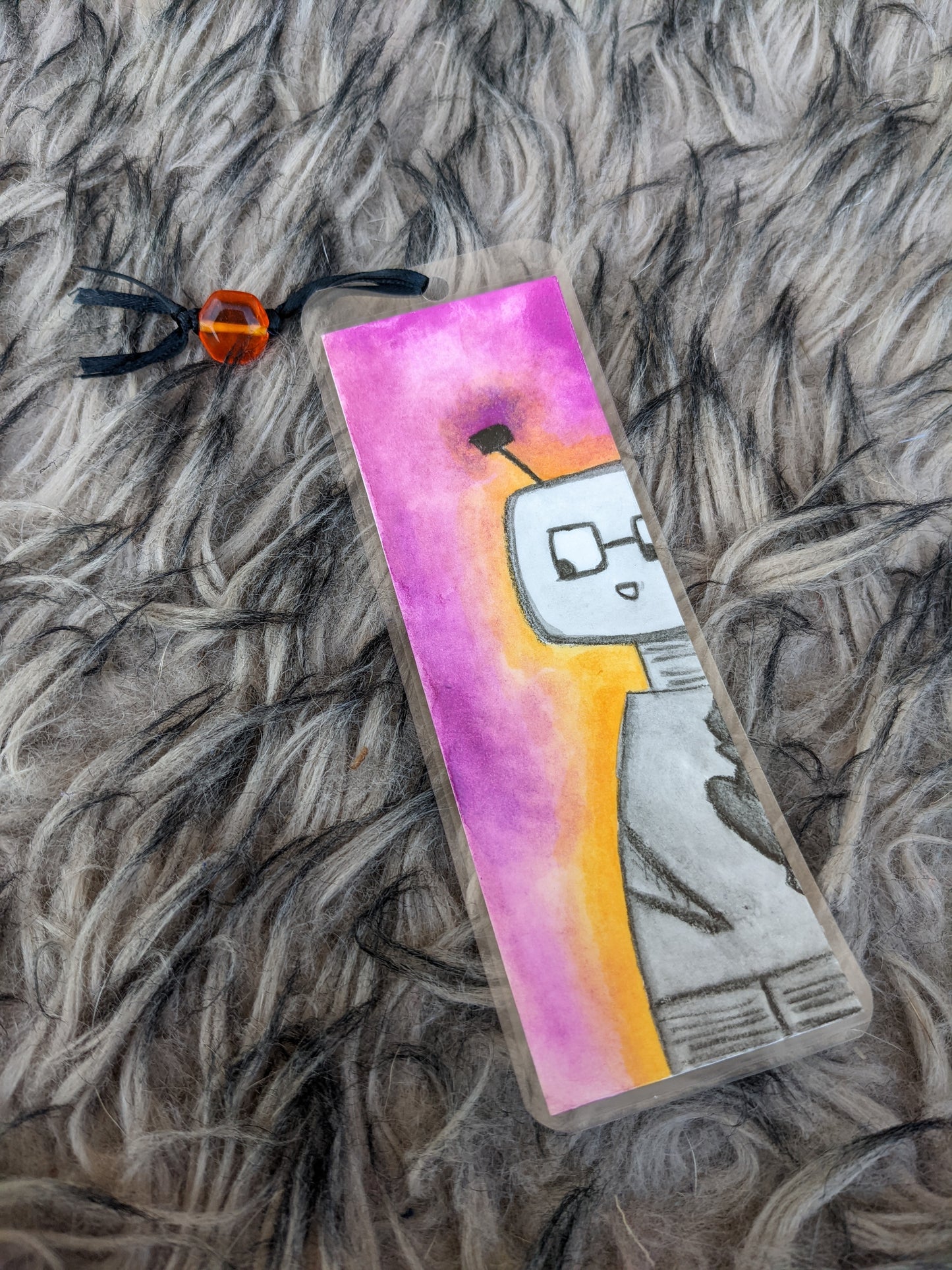 Cute and Positive Watercolor Bookmark